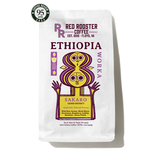 Sippd X Red Rooster Coffee Ethiopia Worka Sakaro Anaerobic Natural