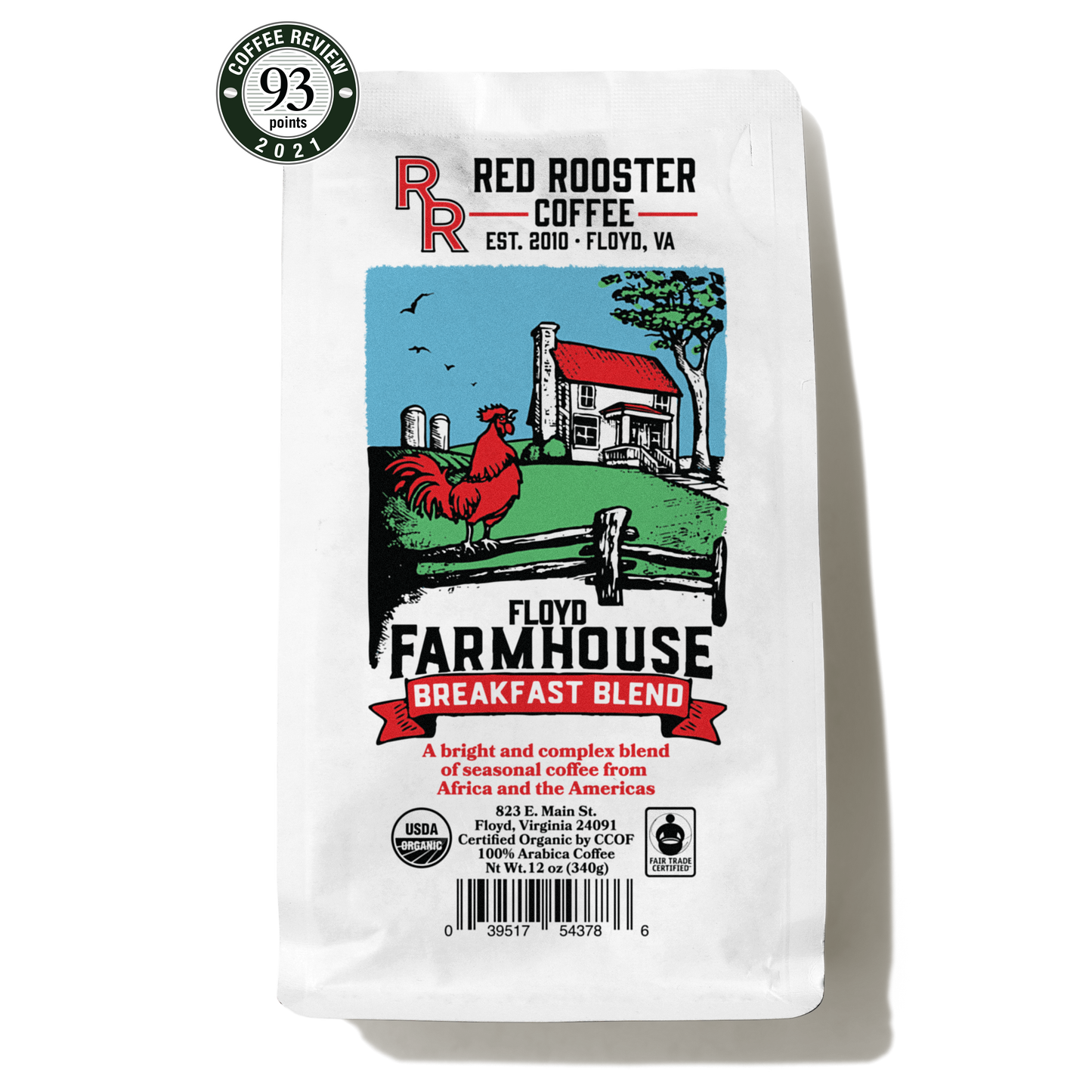 Sippd X Red Rooster Coffee Organic Floyd Farmhouse Breakfast Blend