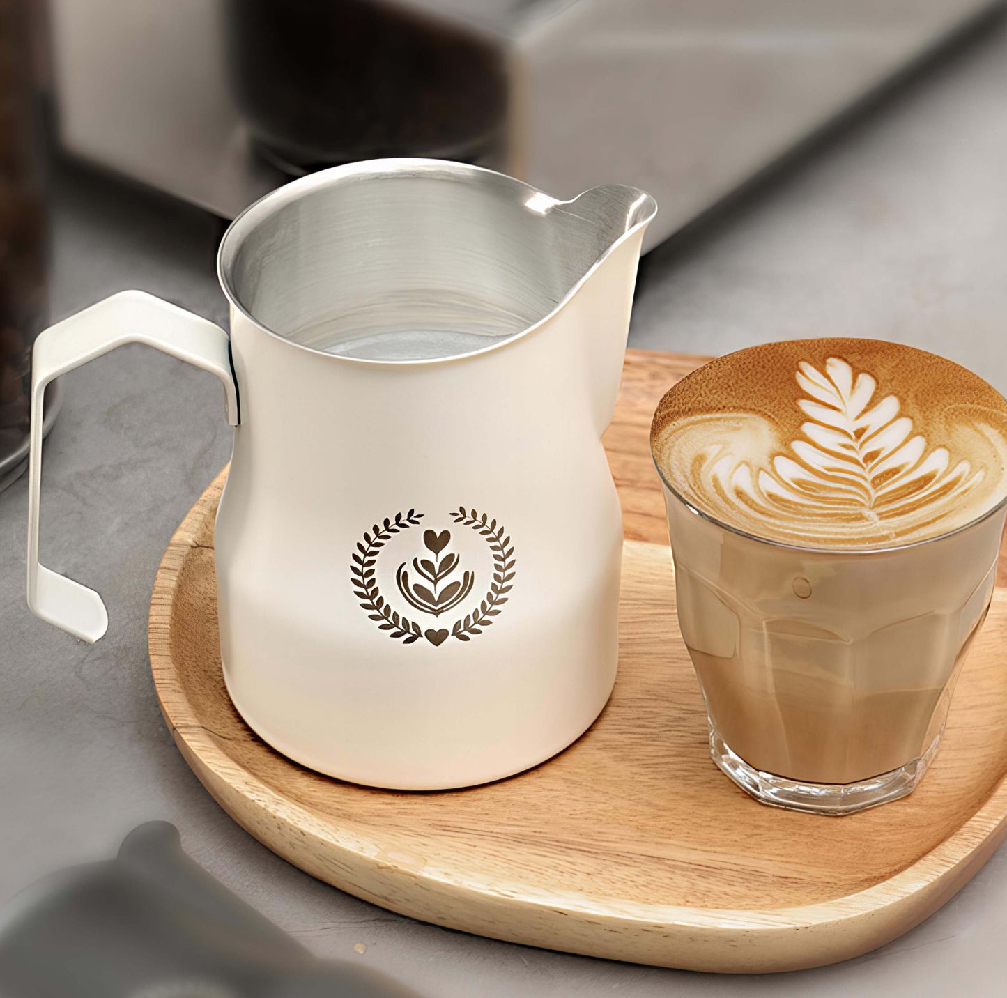 Non-Stick Latte Art Milk Pitcher for Cappuccino