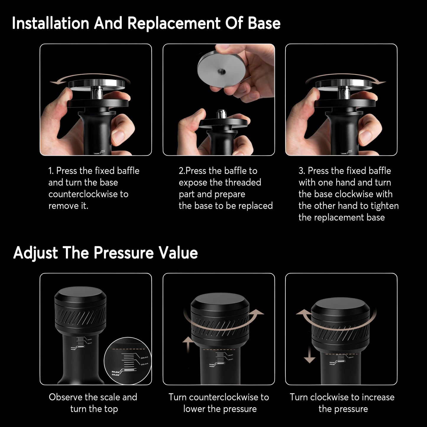 Thor Adjustable Pressure Coffee Tamper