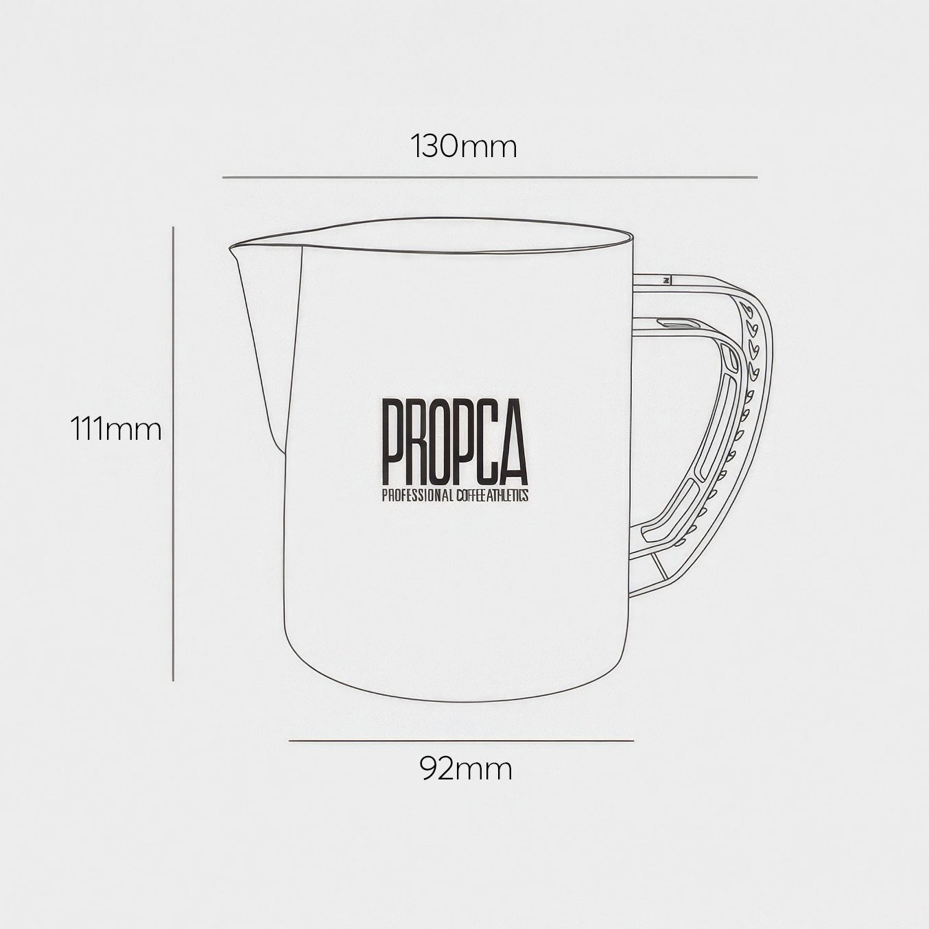 Double Wing Latte Art Pitcher Professional Milk Frothing Cup