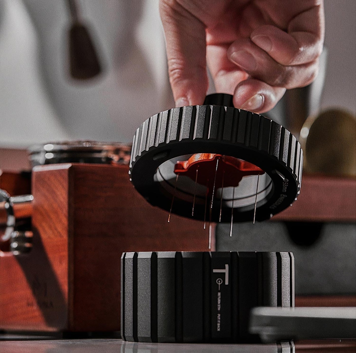 Pi-Shaped  WDT Espresso Tool