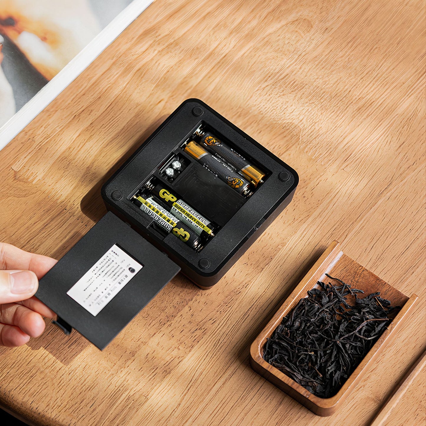 Solid Wood Electronic Scale for Tea and Coffee