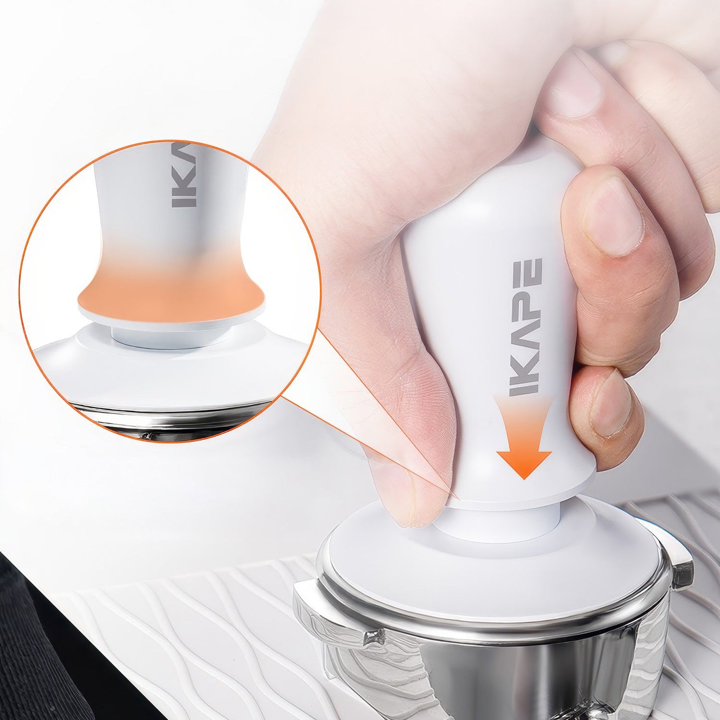 Espresso White Tamper & Distributor