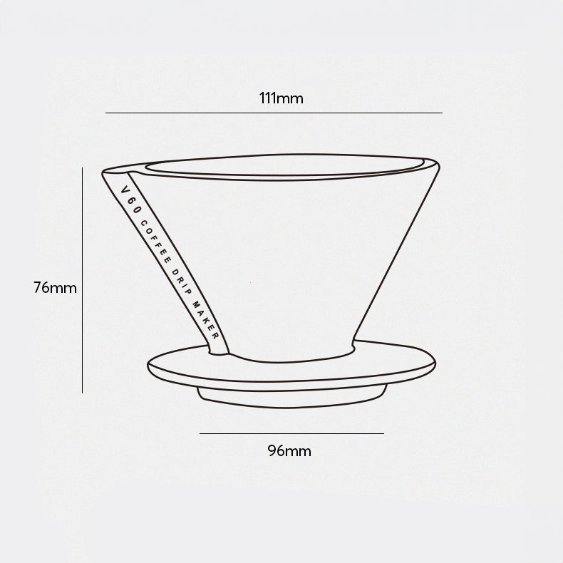 V60 Ceramic Pour Over Coffee Dripper with Sharing Pot