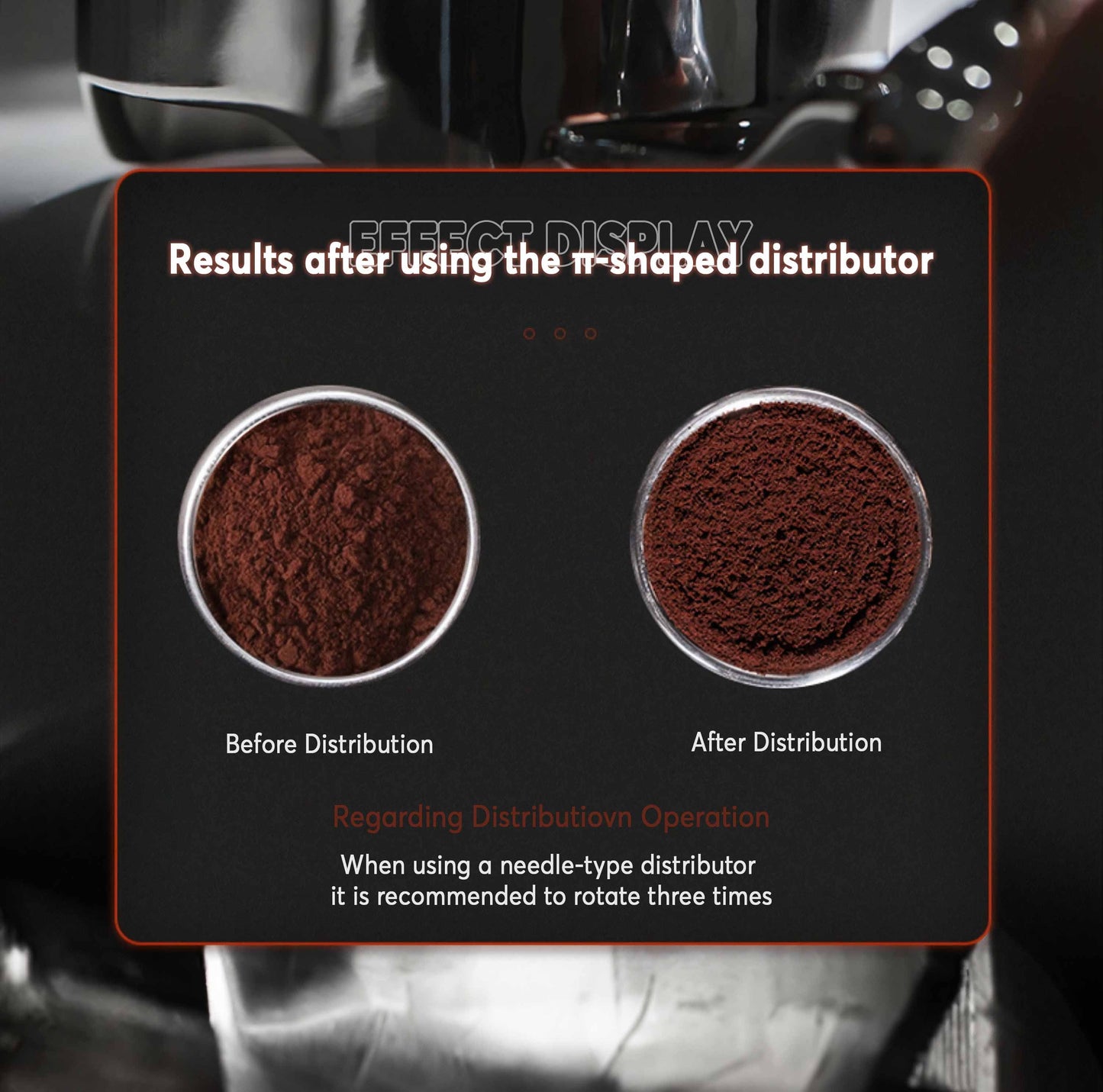 Pi-Shaped  WDT Espresso Tool