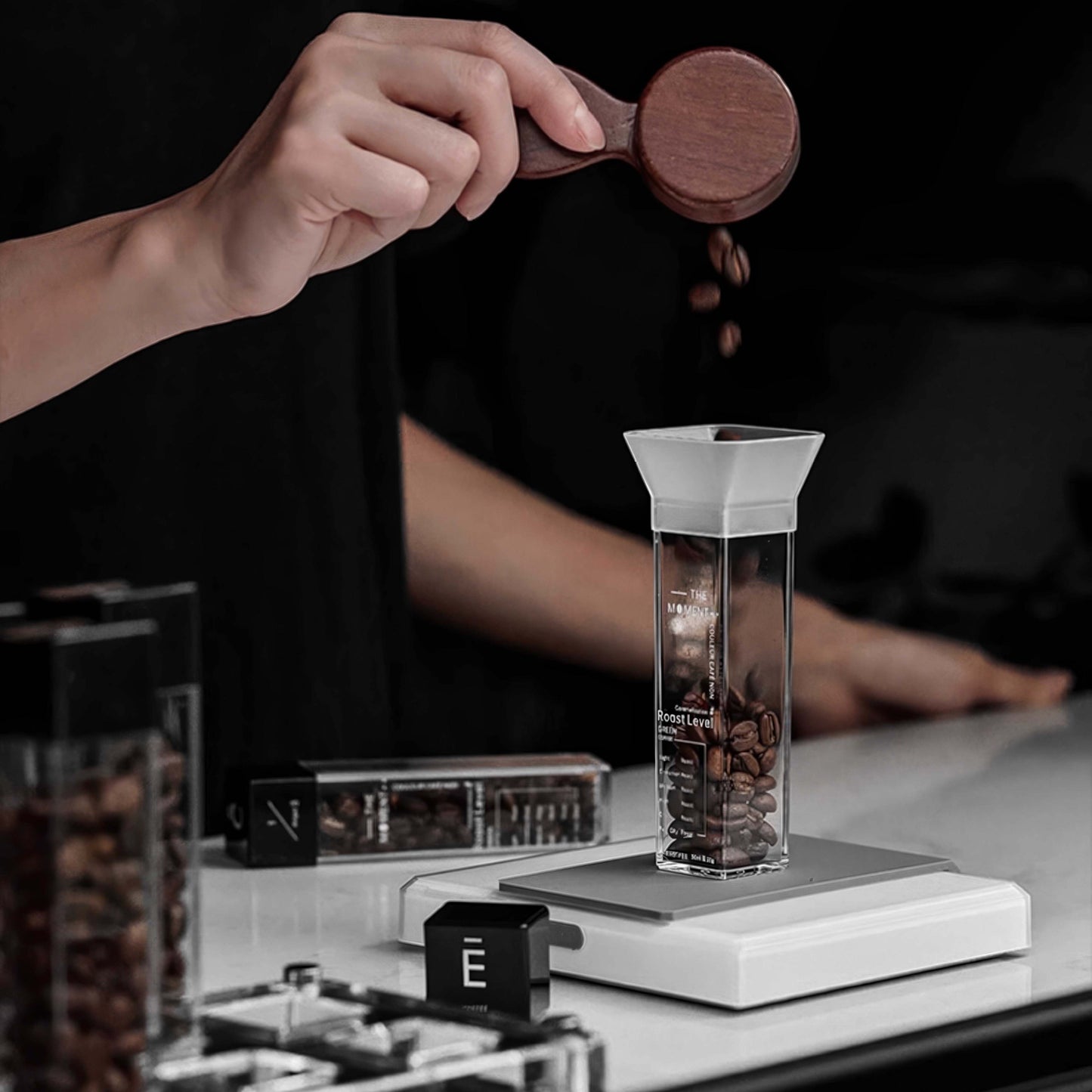 Premium Tubes Coffee Bean Cellars With Stand