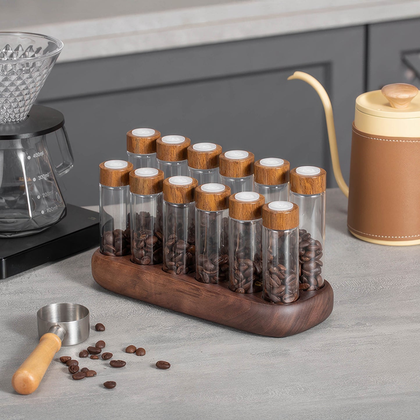 Barista Coffee Bean Storage Tube Set