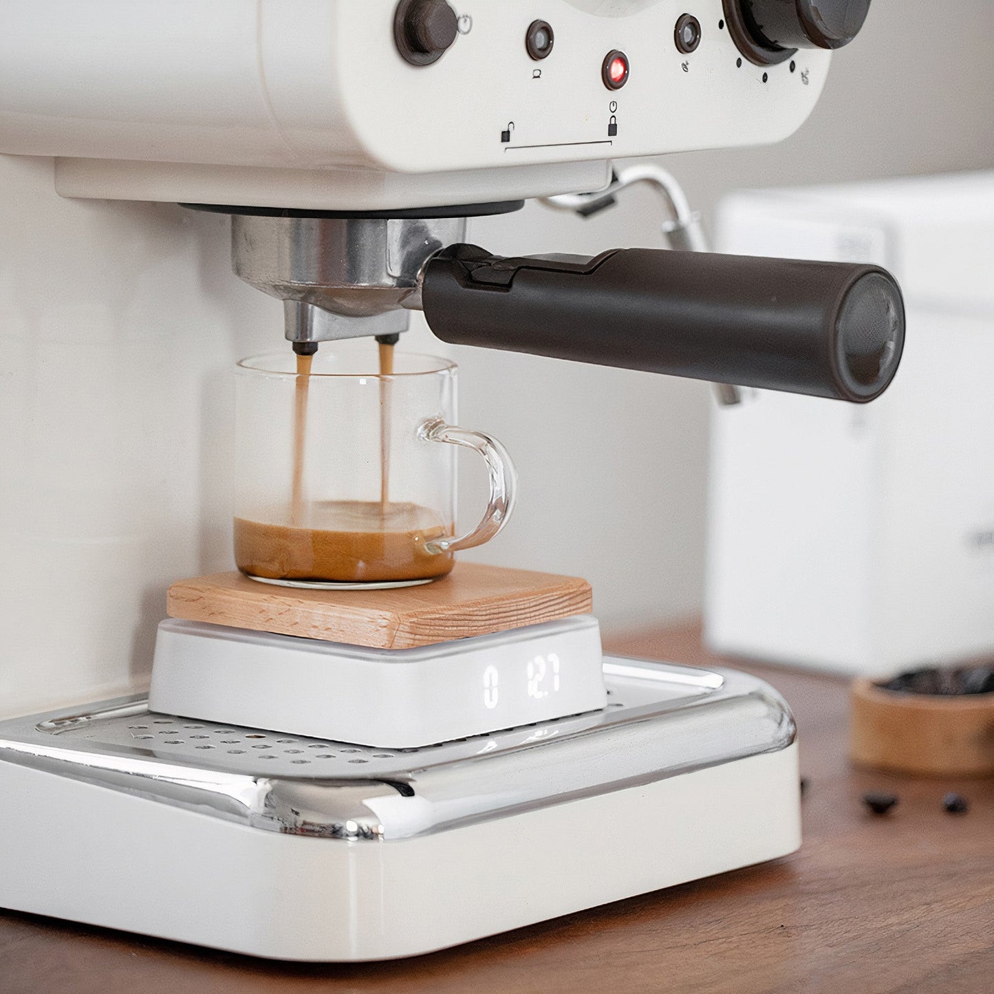 Solid Wood Electronic Scale for Tea and Coffee