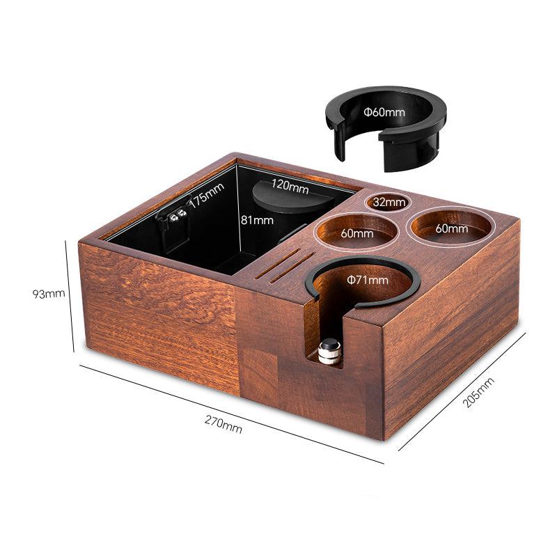 Espresso Accessories Organizer Box and Knock Box