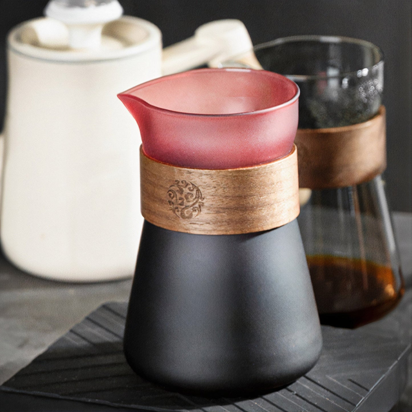 Smart V60 Brewed Coffee Set Includes Glass Drip Filter Cup