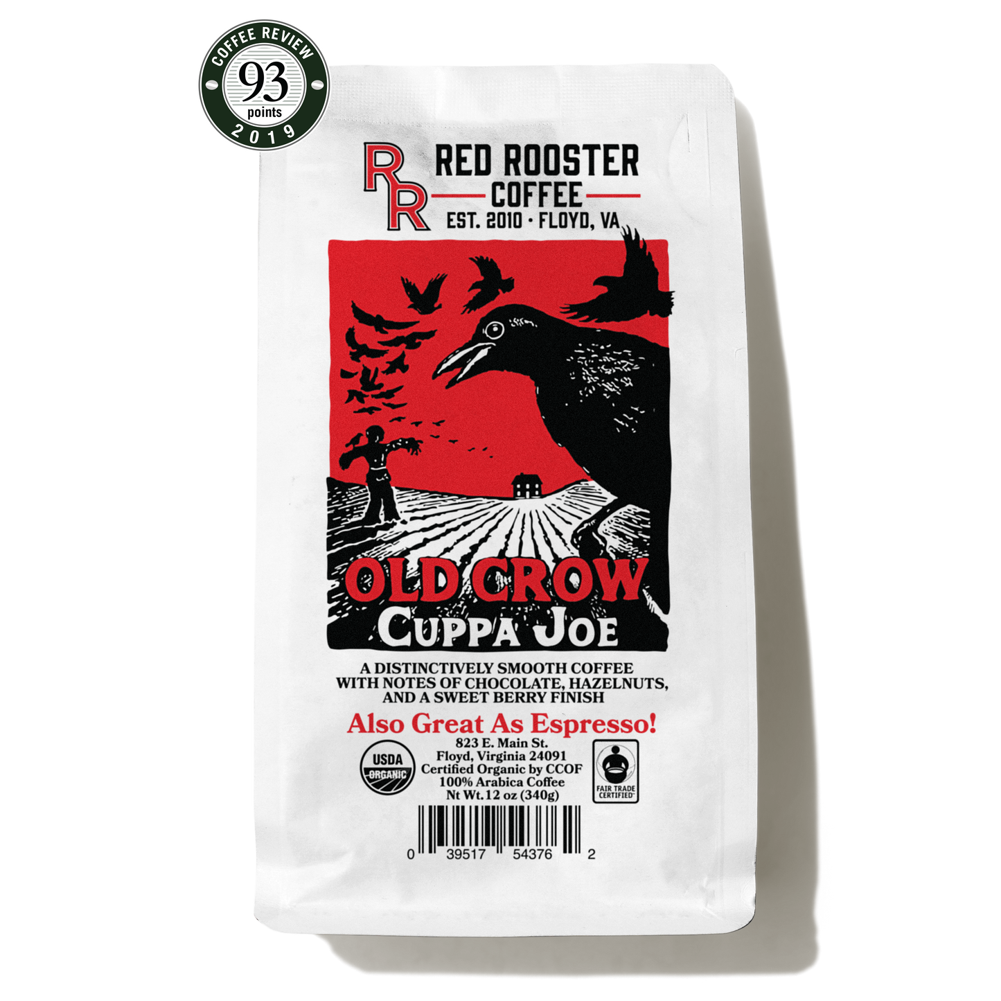 Sippd X Red Rooster Coffee Organic Old Crow Cuppa Joe