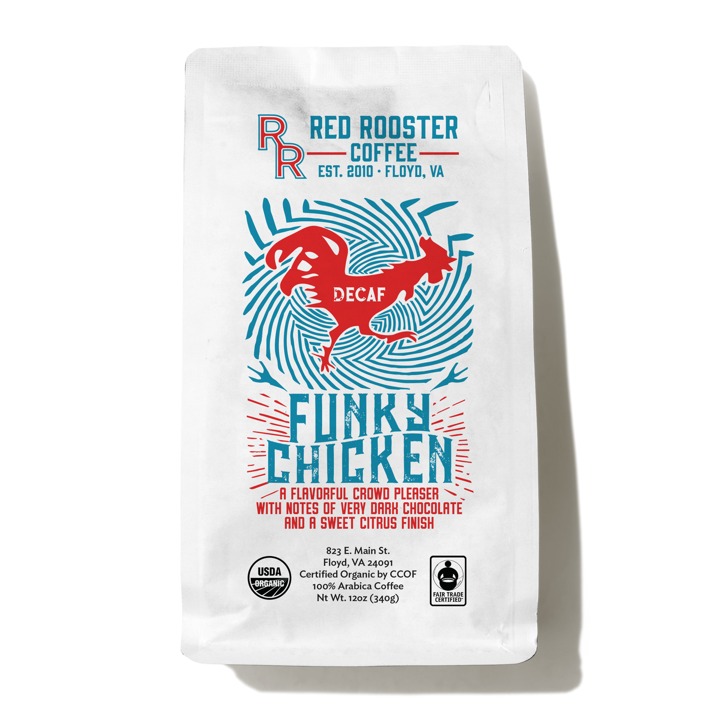 Sippd X Red Rooster Coffee Organic DECAF Funky Chicken