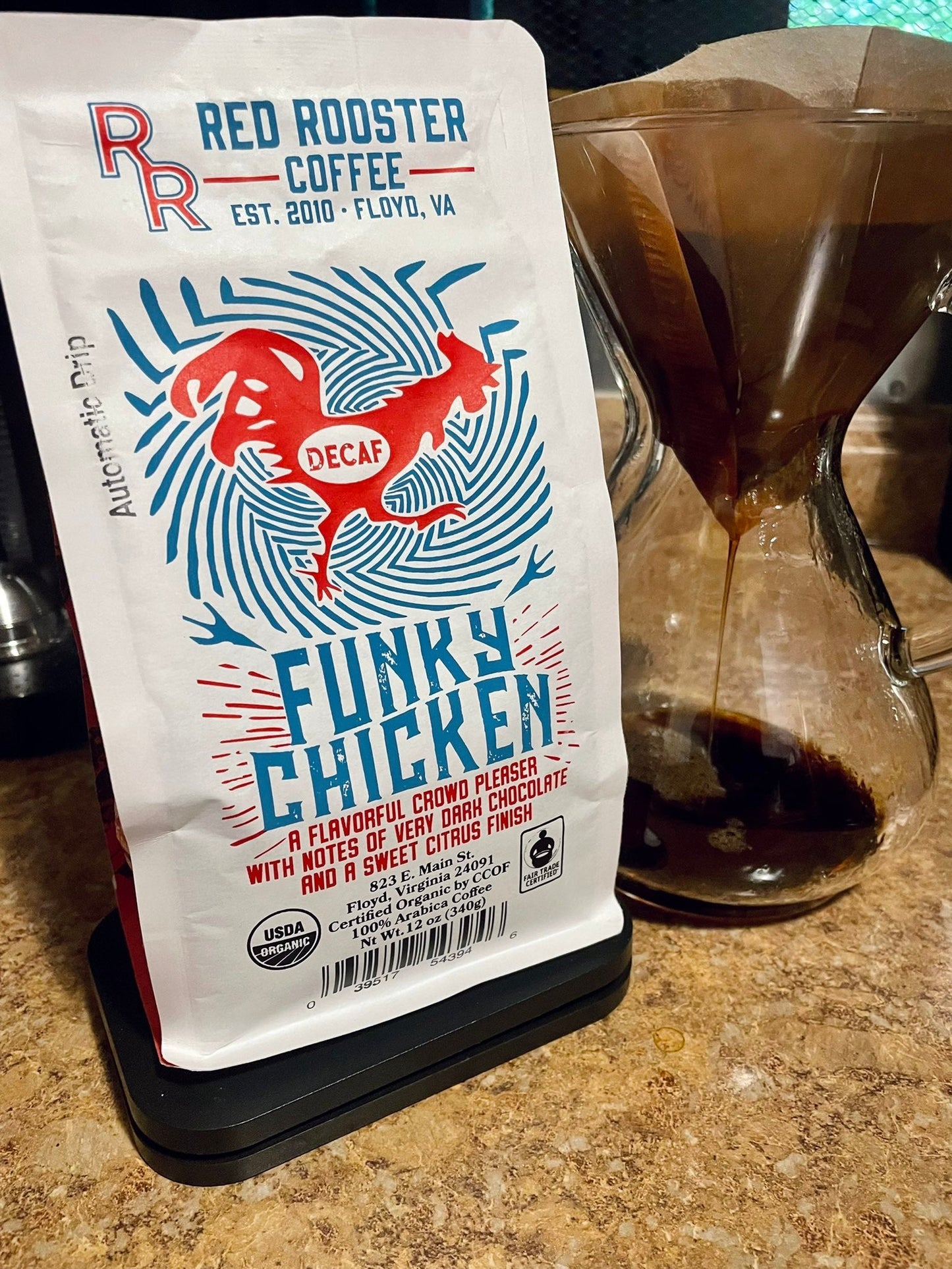Sippd X Red Rooster Coffee Organic DECAF Funky Chicken